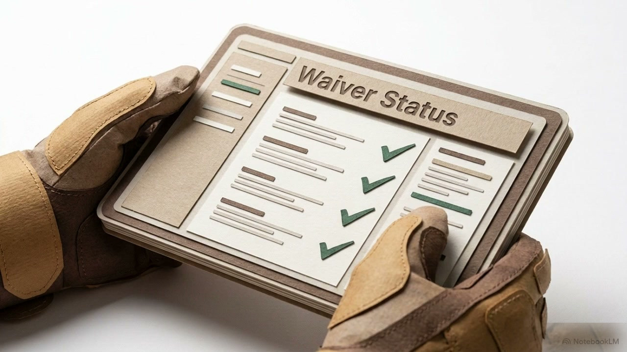A paper-craft tablet displaying a member-status interface, held in cardstock work gloves.